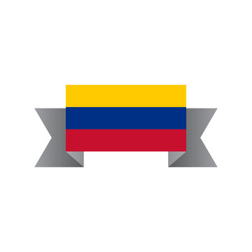 Illustration of Colombia flag Template