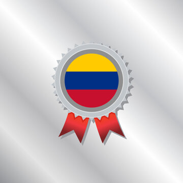 Illustration of Colombia flag Template