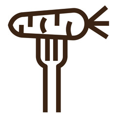 carrot fork vegetable icon