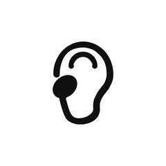 ear icon. sign design