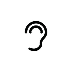 ear icon. sign design