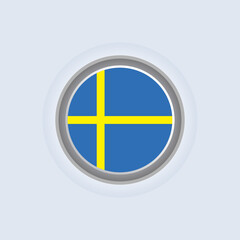 Illustration of Sweden flag Template