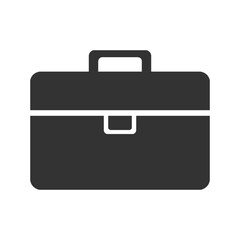 black briefcase icon - obrazy, fototapety, plakaty