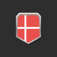 Illustration of Denmark flag Template