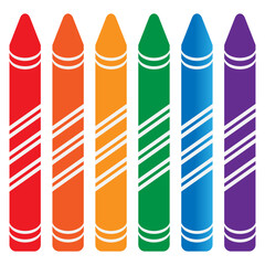 pencil crayon vector illustration