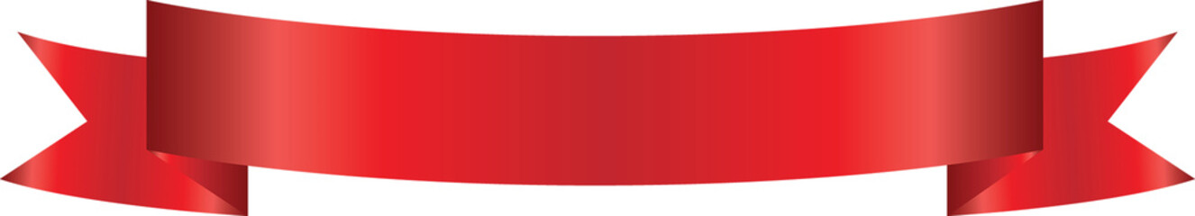 Obraz premium Red Ribbon Label Tag Illustration