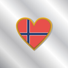 Illustration of Norway flag Template