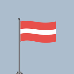 Illustration of Latvia flag Template