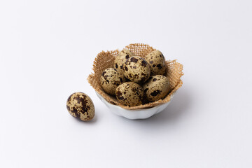 quail eggs in a bowl