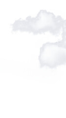white clouds with transparent background
