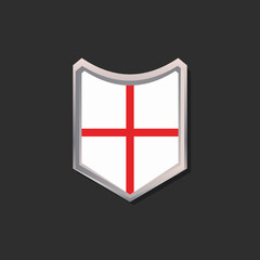 Illustration of England flag Template