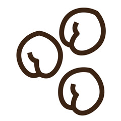 chickpea vegetable food healthy icon