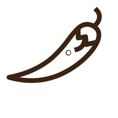 chili food green paprika pepper spicy vegetable icon