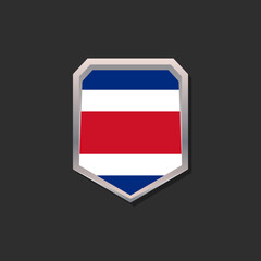 Illustration of Costa Rica flag Template