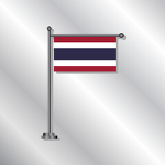 Illustration of Thailand flag Template