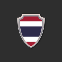 Obraz premium Illustration of Thailand flag Template