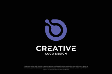 Letter B logo design template. Creative initial letters B logo symbol.