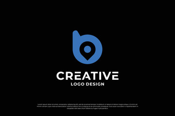 Obraz premium Letter B logo design template. Creative initial letters B logo symbol.