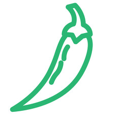 chilli hot pepper spicy vegetable icon