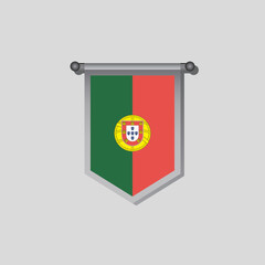 Illustration of Portugal flag Template