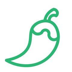 Fototapeta premium chilli spicy vegetable food organic icon