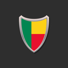 Illustration of Benin flag Template
