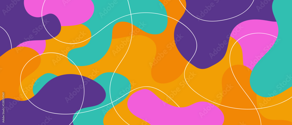 Poster abstract pop art color paint splash pattern background. memphis geometry background. vector overlay 