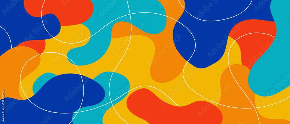 Aufkleber abstract pop art color paint splash pattern background. memphis geometry background. vector overlay 