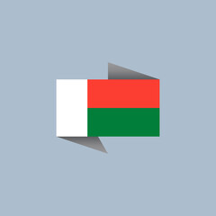 Illustration of Madagascar flag Template