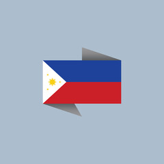 Illustration of Philippines flag Template