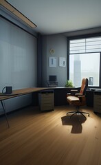 Empty Office. Workday. Business.