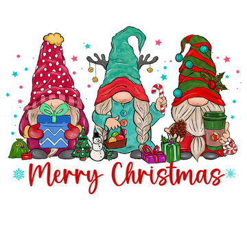 Happy Gnomes Merry Christmas 