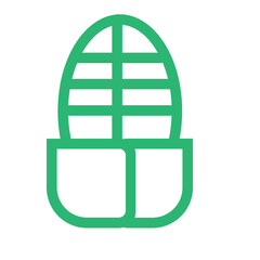 Fototapeta premium con food maize vegetable icon