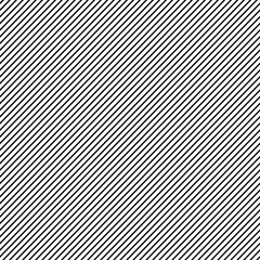 simple monochrome black and white diagonal straight stripe seamless pattern, repeated background, wallpaper, banner, label, texture etc. vector design