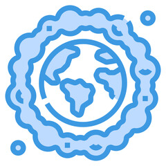pollution outline icon