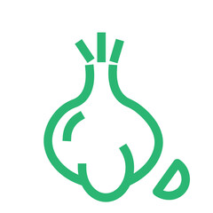 garlic clove healthy nature vegetable icon