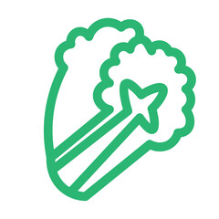 cooking crop lettuce vegetable icon