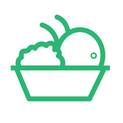 cooking eat fasfood fast food salad vegetable icon