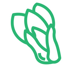 Fototapeta premium cook food healthy meal vegetable vitamin icon