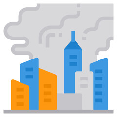 Fototapeta premium city flat icon