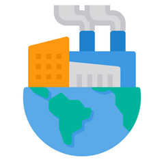 pollution flat icon