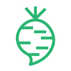 cooking food organic radish vegetable icon
