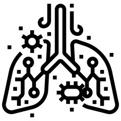 lung outline icon