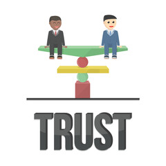 business african trust design with text