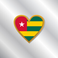 Illustration of Togo flag Template