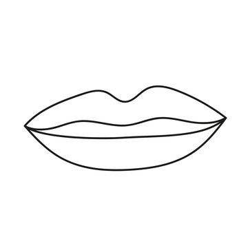 Hand drawn lip illustration
