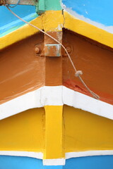 traditional colored fisherman's boat in Malta