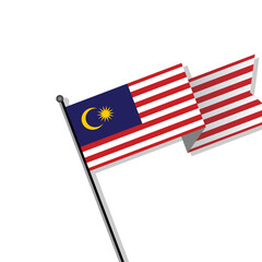 Illustration of Malaysia flag Template