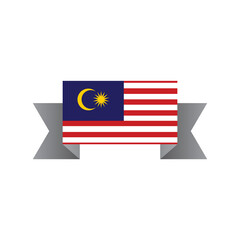 Obraz premium Illustration of Malaysia flag Template