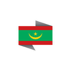 Illustration of Mauritania flag Template